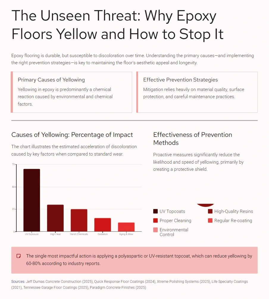 Epoxy Floor Coating to Yellow Over Time and How to Prevent It